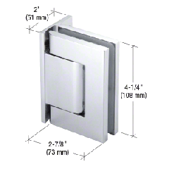 CRL Satin Anodized Vernon Offset Back Plate Wall-to-Glass Hinge - NHO