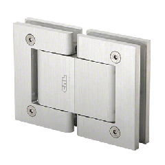 CRL Satin Anodized Oil Dynamic 180 Degree Glass-to-Glass Hinge