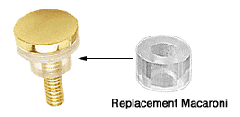 CRL Clear 1/2" Outside Diameter Replacement Macaroni for 3/4" Standoffs