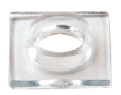 CRL Clear 3/4" Outside Diameter Square Washer with Sleeve