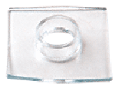CRL Clear 1-1/4" Outside Diameter Square Washer with Sleeve