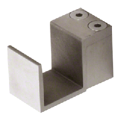 CRL Juliet Brushed Stainless Replacement Square Center Support Fitting