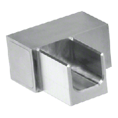 CRL Juliet Brushed Stainless Replacement Square Lower Left Fitting