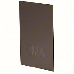 CRL Dark Bronze End Cap for L68S Series Laminated Square Base Shoe