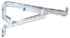 CRL Deluxe Regalbodenträger, durchsichtiges Plexiglas, 305 mm (12")