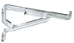 CRL Deluxe Regalbodenträger, durchsichtiges Plexiglas, 203 mm (8")