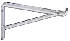 CRL Regalbodenträger, durchsichtiges Plexiglas, 203 mm (8")