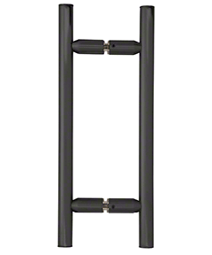 CRL Matte Black 8" Ladder Style Back-to-Back Pull Handles
