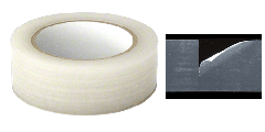 CRL Marcy® Clear 1-1/2" Vinyl Molding Retention Tape - Without Warning