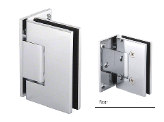 CRL Polished Chrome Wall Mount with Offset Plate Melbourne Hinge