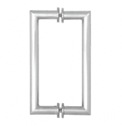CRL Brushed Stainless 24" Mitered Corner Glass Mounted Pull Handle