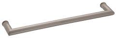 CRL Brushed Nickel 24" MT Series Round Tubing Mitered Corner Single-Sided Towel Bar