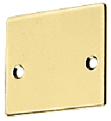 CRL Polished Brass End Cap with Screws for NH3 Series Wide U-Channel
