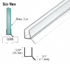 CRL Dual Durometer PVC Seal and Wipe for 1/2" Glass