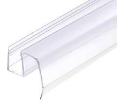 CRL Clear Bottom Wipe with Drip Rail for Crescent Sliding Shower Door System for 1/2" Glass