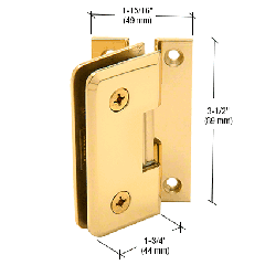 CRL Gold Plated Petite 054 Series 45 Degree Wall Mount Hinge