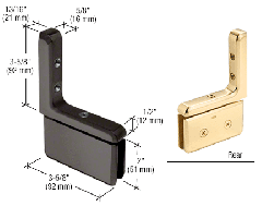 CRL Oil Rubbed Bronze Prima 03 Series Wall Mount Hinge
