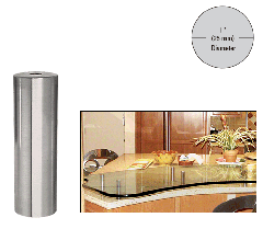 CRL 316 Brushed Stainless 1" Diameter by 4" Standoff Base