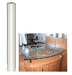 CRL 316 Polished Stainless 3/4" Diameter by 6" Long Standoff Base