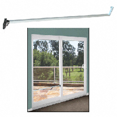 CRL Aluminum Security Bar for Sliding Glass Doors