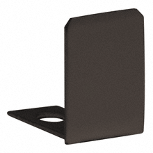 CRL Oil Rubbed Bronze End Cap for 1/2" Deep U-Channel