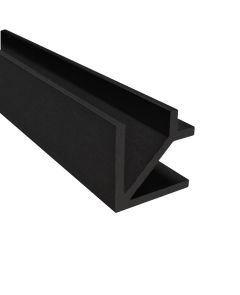 CRL Aluminium Corner Profile, 8 - 10 mm, 2,4 m, matte black