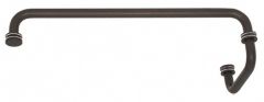 CRL Oil Rubbed Bronze 18" Towel Bar with 6" Pull Handle Combination Set
