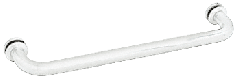 CRL White Finish 12" Single-Sided Towel Bar for Glass