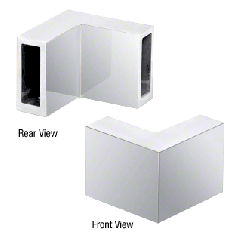 CRL Polished Stainless 90 Degree Door Connector Bracket for Serenity Sliders