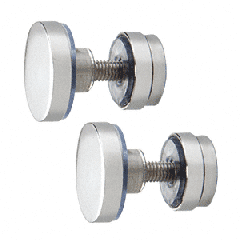 CRL Polished Stainless Track Holder Fittings for Fixed Panel - 2/Pk