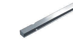 CRL Support Profile for Shower Seals, 2500 mm, brite anodized