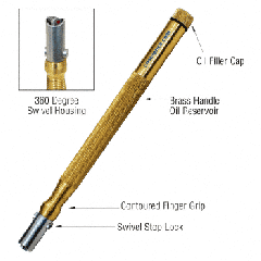 CRL Deluxe Brass Oil Cutter With 135 Degree Wheel