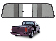 CRL Duo-Vent Four Panel Slider with Solar Glass for 1967-1972 Large Window GMC/Chevy Truck