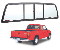 CRL Duo-Vent Four Panel Slider with Clear Glass for 1995-2004 Toyota Tacoma