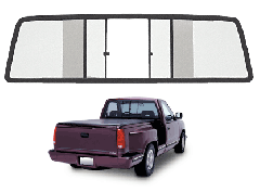 CRL Duo-Vent Four Panel Slider with Clear Glass for 1982-1993 GMC/Chevy S-Series Truck