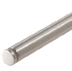 CRL Brushed Stainless 72" Tube with (1) End Cap