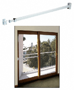 CRL Aluminum Telescoping Security Bar Lock for Sliding Glass Doors