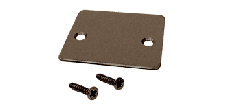 CRL Oil Rubbed Bronze End Cap with Screws