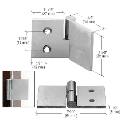 CRL Polished Stainless UV Bond Right Hand Glass-to-Wood Hinge