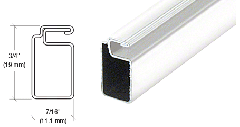 CRL White 3/4" x 7/16" Roll Formed Aluminum Screen Frame - 144"