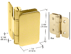 CRL Polished Brass Zurich 03 Series Wall Mount Inswing Hinge