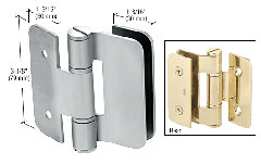 CRL Brushed Stainless Zurich 05 Series Wall Mount Outswing Hinge